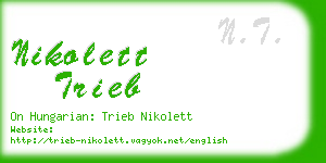 nikolett trieb business card